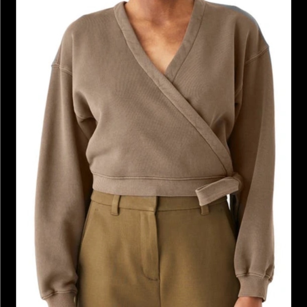 Wrap sweatshirt/ballet top